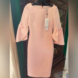 Badgley Mischka Pink Midi Dress